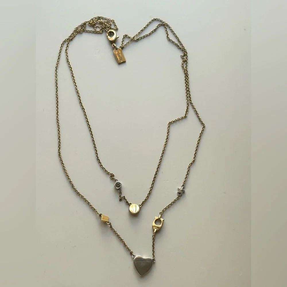 Coach multi-pendant necklace - Picture 2 of 3